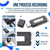 USB Sprachrekorder | Getarntes Design | Rauschunterdrückung | 8h Aufnahmezeit