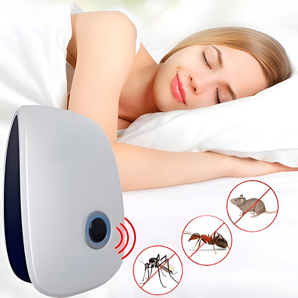 Ultraschall Schädlingsvertreiber | Chemiefrei & Sicher | 100 m² Reichweite | VibeShield