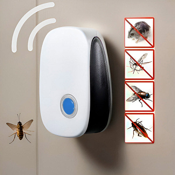 Ultraschall Schädlingsvertreiber | Chemiefrei & Sicher | 100 m² Reichweite | VibeShield