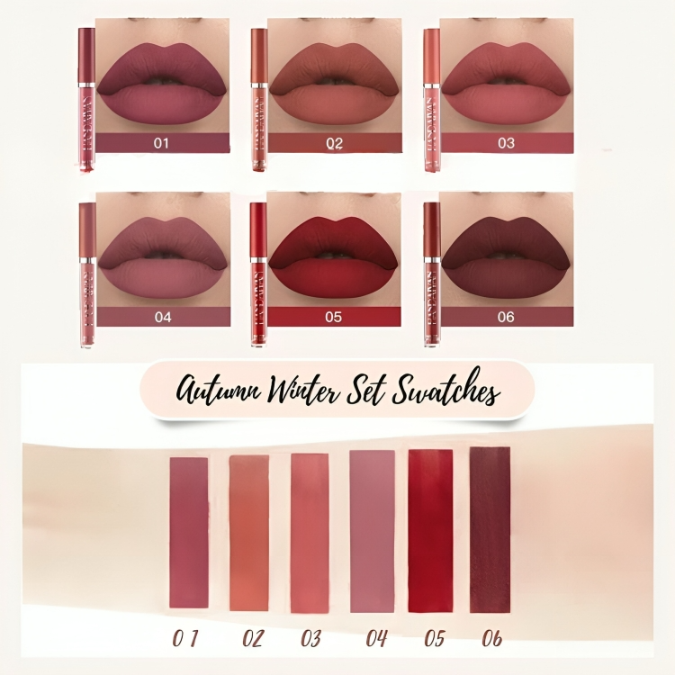 VelvetKiss™ | Matte Flüssig-Lippenstift-Kit