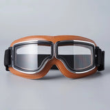 Vintage Motorradbrille | UV-Schutz | Stoßfest & Verstellbar | RetroGoggles