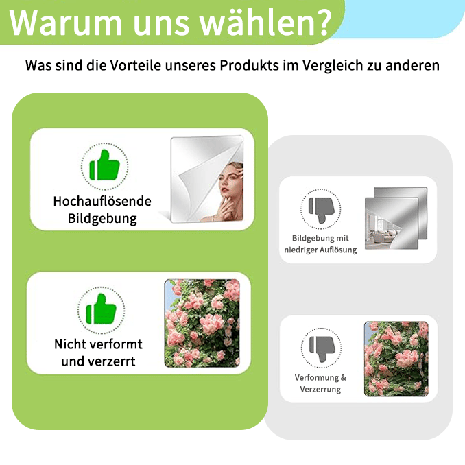 VivaShield™ Spiegelfolie – Kristallklare Sicherheit, die Ihre Familie und Ihr Zuhause schützt