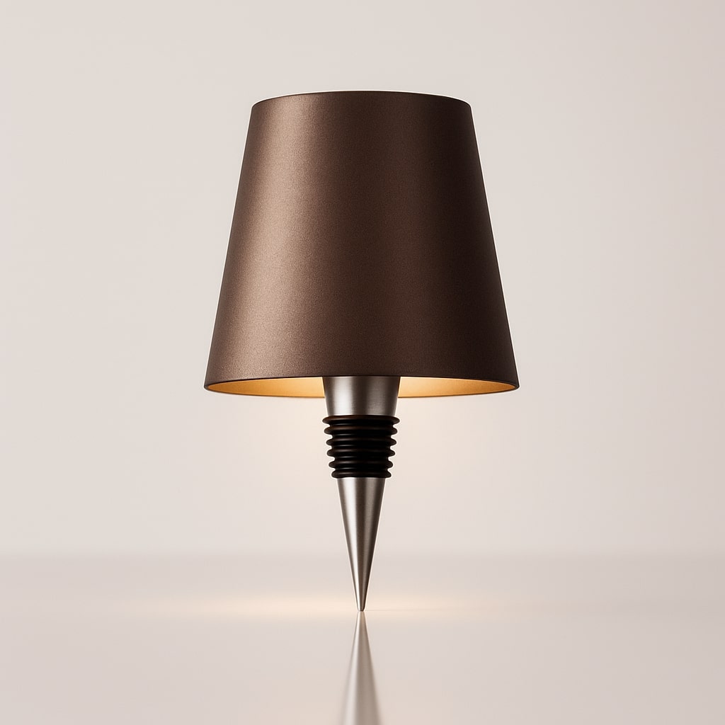 Flaschenlicht | Flasche als Tischlampe | Akku Tischleuchte | Flaschenverschluss | LumiFlasche