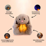 Kuscheltier mit Atemfunktion | Kuscheltier Hase für Komfort und Wohlbefinden | SchlafBunny