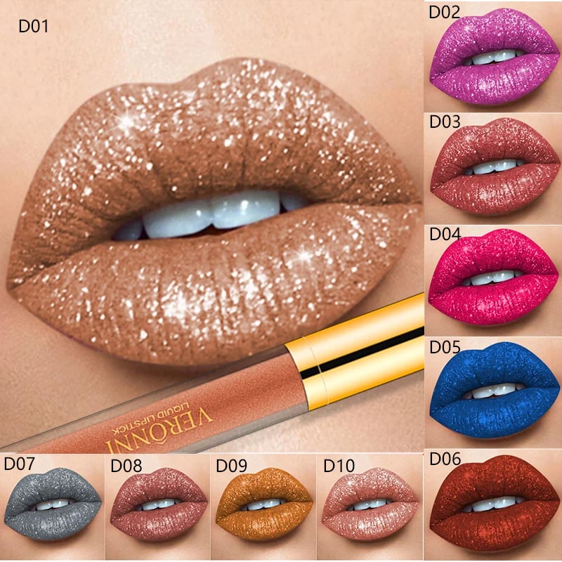 1+1 GRATIS | DiamondShine Flüssiger Lippenstift™ — Strahlender 16-Stunden-Glanz, der sich auf den Lippen anfühlt wie nichts