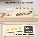 1+1 GRATIS | EggScroller™ Eier mühelos frisch halten und Ihren Kühlschrank ordentlich behalten