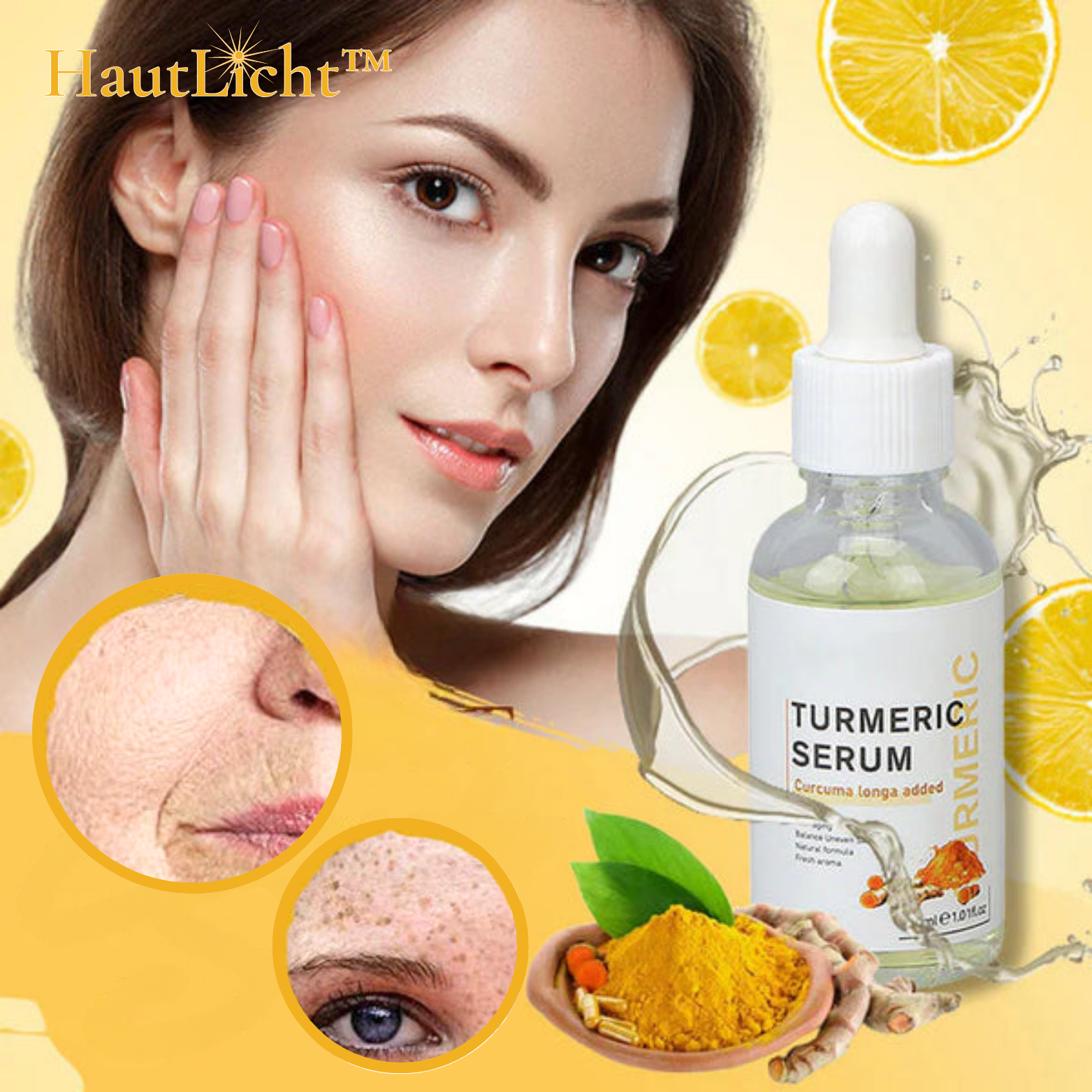 1+1 GRATIS | HautLicht™ — Dunkle Flecken schnell verblassen lassen für strahlenden, jugendlichen Teint