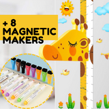 50% RABATT TEMPORÄR | GrowthTales™ | Magnetische Giraffen-Messlatte für Kinder