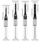 Adapter- & Stemmeisenset für präzise Zapfenlöcher | 8 Aufsätze 6–16 mm | Kompatibel mit Bohrmaschinen