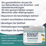 Bienengift Schmerzcreme | Wohltuende Pflege für Gelenke & Muskeln | Tiefenwirksame Formel | 1+1 GRATIS