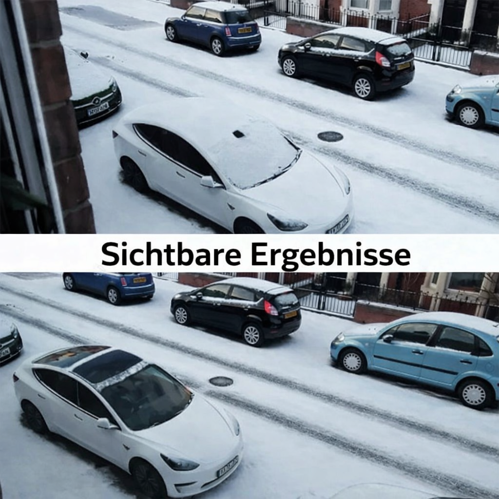Solar-Enteisungsgerät | Schnelles Auto-Enteisen bei bis zu –20 °C | FrostLift