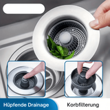 CleanFlow™ – Neuer Verbesserter Siphon-Siebkorb-Ablauf