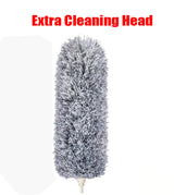 DustReach Teleskop-Mikrofaserstaubwedel | Extra Lange Reichweite | Flexibler Kopf | Waschbar