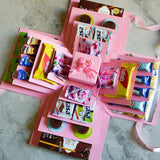 Explosionsbox Geschenk | Personalisiert | Mit Geheimfach | 8 Schmetterlinge Gratis