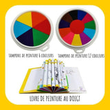 Fingerfarben-Set für Kinder | Ungiftig, auswaschbar & kreativitätsfördernd | 6–12 Farben | BrilliDazzle