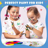 Fingerfarben-Set für Kinder | Ungiftig, auswaschbar & kreativitätsfördernd | 6–12 Farben | BrilliDazzle