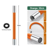 Flexible Wasserhahnverlängerung™ 50 cm | 360° drehbar & wassersparend | Silikon & Kupferanschluss