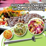 Gemüseschneider | Edelstahl Spiralschneider | 360° Klingen | Leicht zu Reinigen