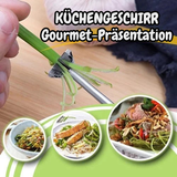 Gemüseschneider | Edelstahl Spiralschneider | 360° Klingen | Leicht zu Reinigen