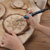Holzbrenner mit Temperaturregelung | 28 Brennspitzen | Prägen & Schnitzen | Pyrographie-Kit