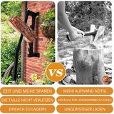 Holzspalter Wandmontage | Hebelmechanismus | Sicheres Spalten | Kohlenstoffstahl | SplitWood