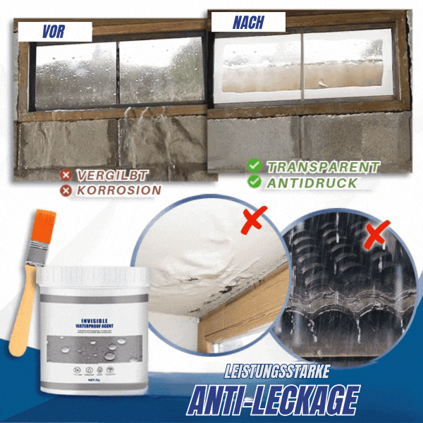 HydroGuard Dichtmittel | Schnelltrocknend | Repariert Risse & Lecks | Transparent & Wetterfest | 1+1 Gratis