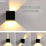 Kabellose Wandlampe | Bewegungsmelder | Warmes Licht 3000K | Modern & Elegant | LuminaCube