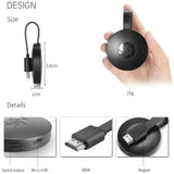 Kabelloser HD-Mirror-Adapter | Full HD 1080p | Miracast, AirPlay & DLNA | Plug & Play HDMI