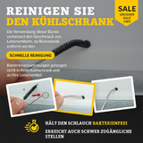 Kühlschrank Reinigungsbürste | Gerüche Entfernen | Flexible Abflussreinigung | Einfach & Hygienisch | Frostea | 1+1 Gratis