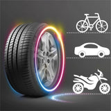 LED Reifenventillichter | Erhöhte Sichtbarkeit & Sicherheit | Wasserdicht | Für Auto, Motorrad & Fahrrad | 4 Stück | LumiWheel