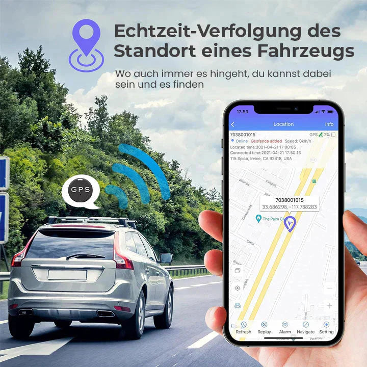 Mini Magnetischer GPS-Tracker | Echtzeit-Ortung | Starke Magnetbefestigung | Lange Akkulaufzeit