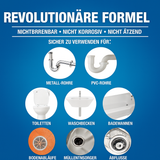 Rohrreiniger Pulver | Schnelle Wirkung | Rohrschonend | Ohne Schrubben