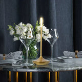 Skandinavischer Kerzenleuchter | Dimmbares LED-Licht | Gebürstetes Aluminium | TorchLite