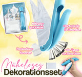 Tortendekorations-Set für präzises & müheloses Verzieren | 1-Hand Dekorationsstift + 4 Düsen | CakeArt