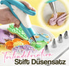 Tortendekorations-Set für präzises & müheloses Verzieren | 1-Hand Dekorationsstift + 4 Düsen | CakeArt