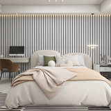 Wandpaneel Selbstklebend | Modernes Lamellendesign | Matt & Spritzwassergeschützt | Flexibel & Robust | StylaSheen