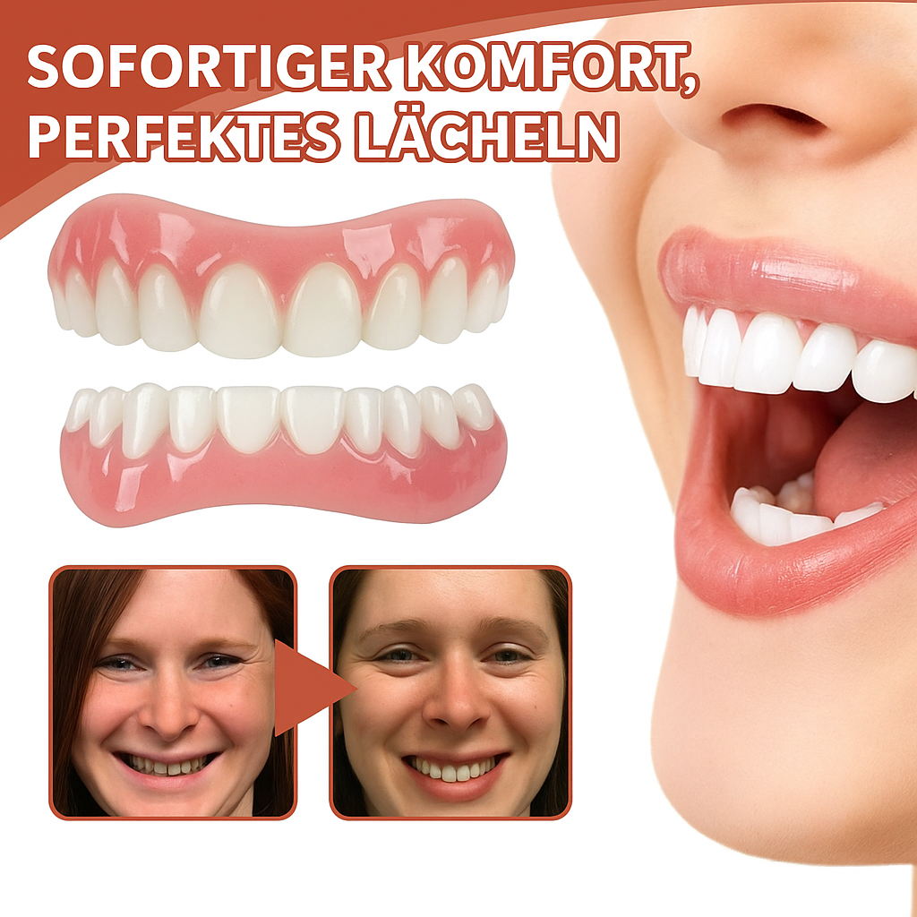 Zahnersatz Anpassungs Kit | Individuell formbar | Schmerzfrei & sicherer Halt | SiliconeAdjust