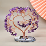 Arbre de Vie Cœur Améthyste pour Amour et Spiritualité - Biloria