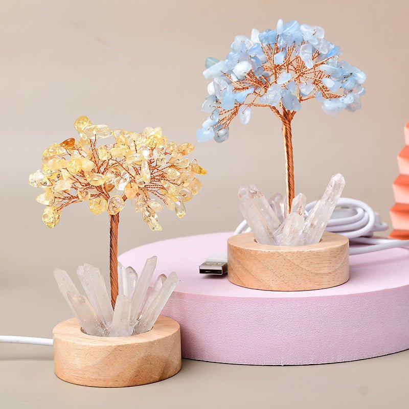 Arbre de Vie Lumineux Vitalité - Pierres Naturelles Feng Shui - Biloria