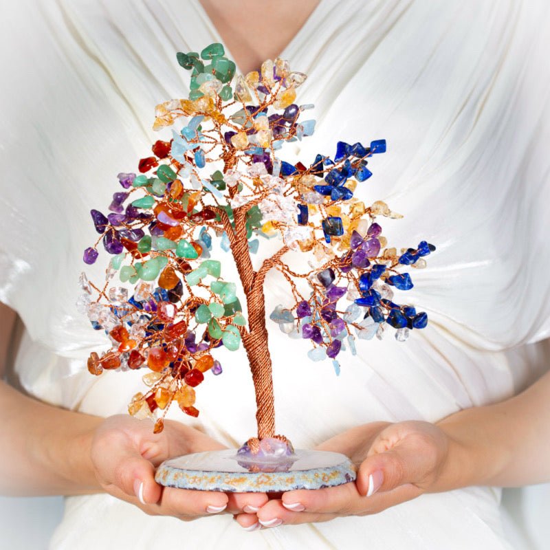 Arbre de Vie Pierres 7 Chakras pour Sérénité et Confiance - Biloria
