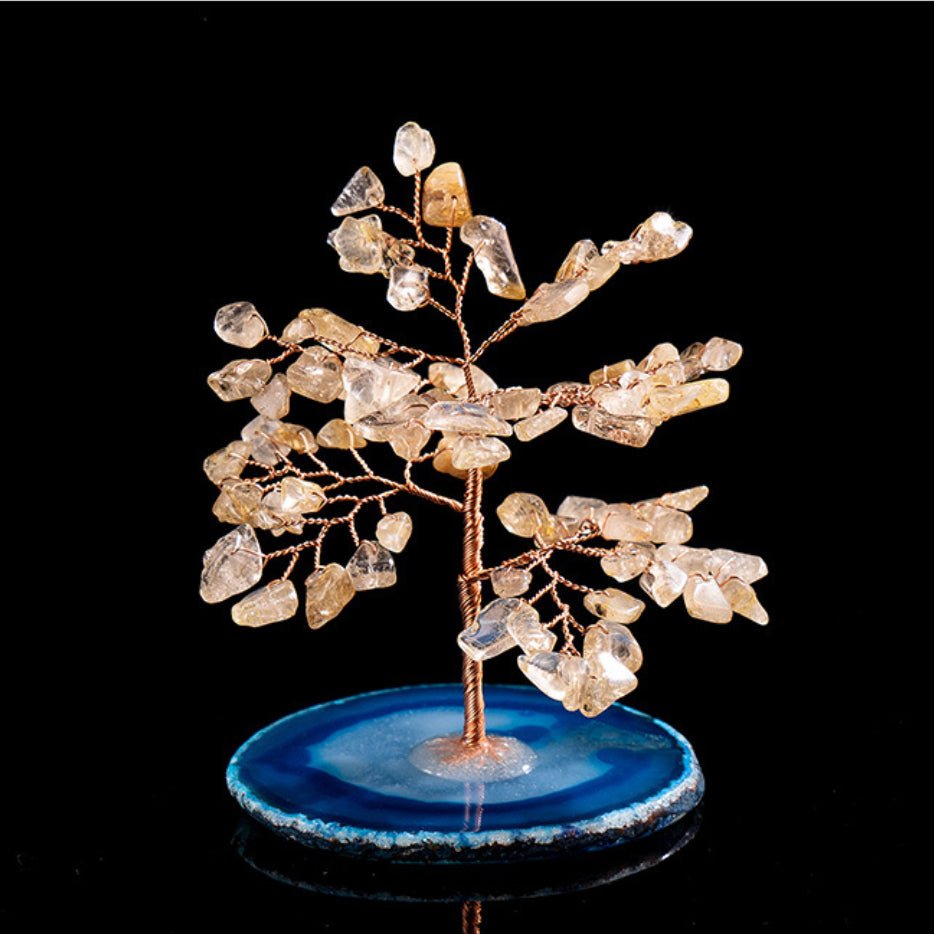 Arbre de Vie Quartz Rutile Agate | Bien-être et Décoration - Biloria