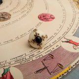 Bague Agate Noire Fleur de Lys – Bijou Spirituel Protecteur - Biloria