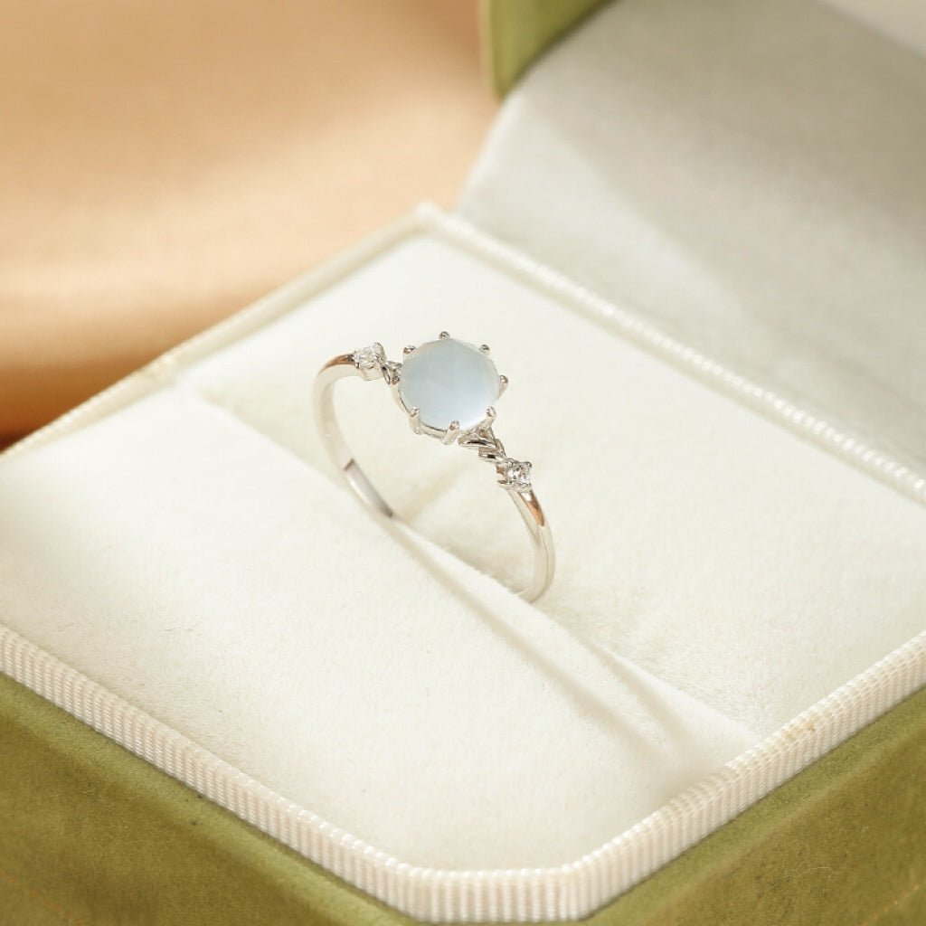 Bague Aigue Marine en Argent 925 pour la Sérénité au Quotidien - Biloria