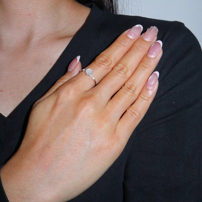Bague Aigue Marine en Argent 925 pour la Sérénité au Quotidien - Biloria