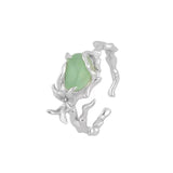 Bague Aventurine Fleur Sauvage – Bijou Argent Tendance Bureau - Biloria