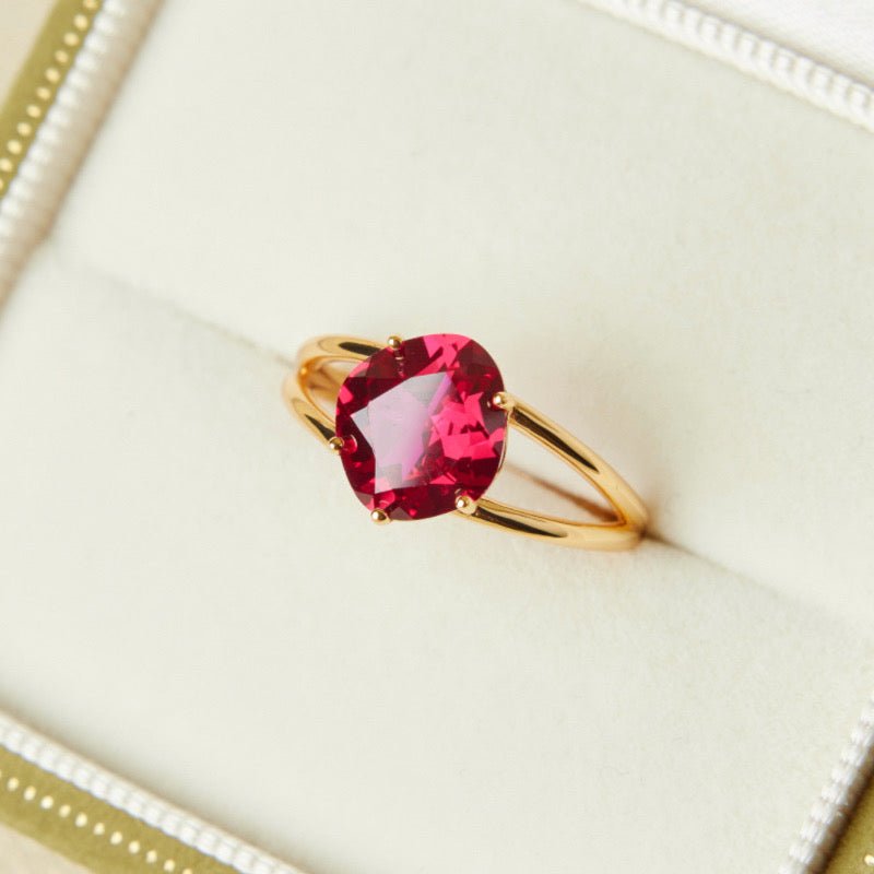 Bague Cornaline Argent Plaqué Or – Vitalité et Créativité - Biloria