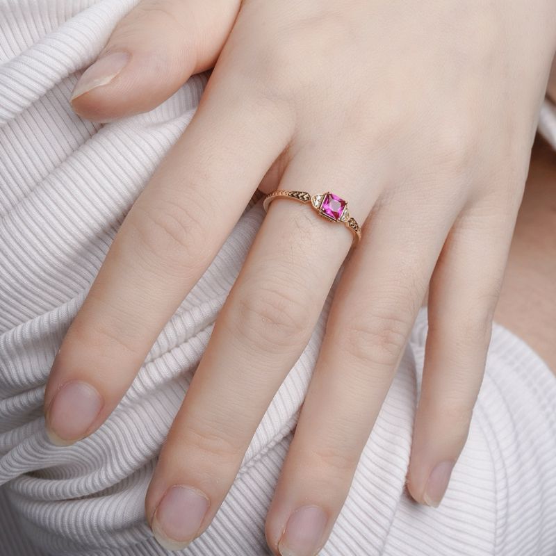 Bague Cornaline Éclat Vitalité – Argent 925 Plaqué Or - Biloria