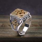 Bague Homme Six Mantras Argent 925 – Sagesse et Protection Spirituelle - Biloria