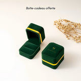 Bague Jade Nuage du Bonheur Argent Plaqué Or Ajustable - Biloria