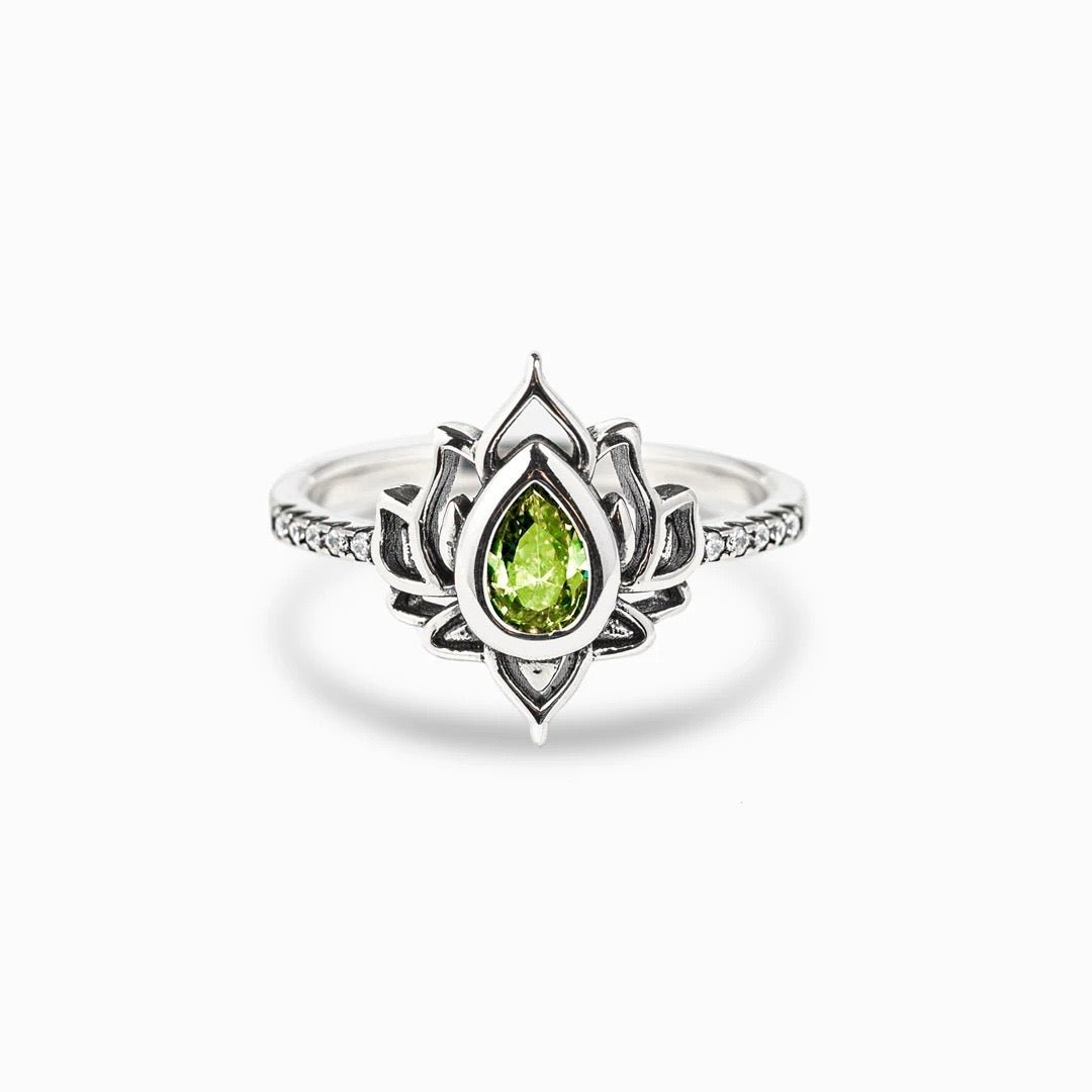 Bague Lotus Le Renouveau en Argent S925 avec Zircon - Biloria